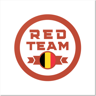 Cybersecurity Red Team Belgium Gamification Badge CTF Posters and Art